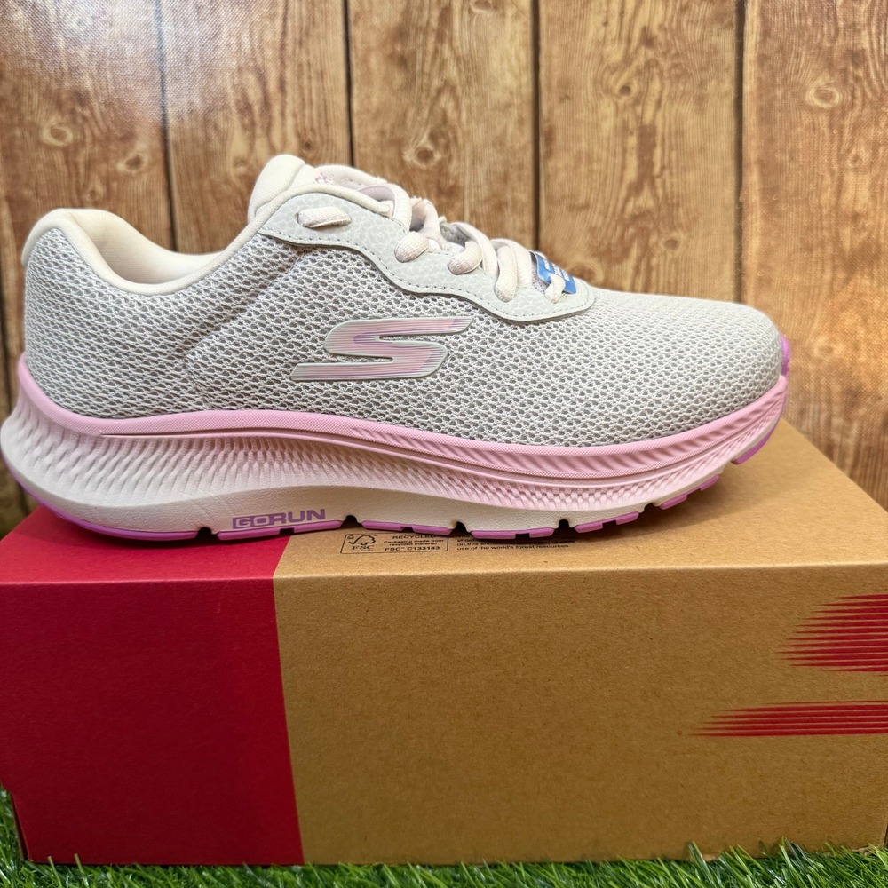 Skechers GO RUN Consistent 2.0 Fast Pace Womens Size 6.5 Gray Purple Running